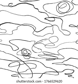 Vector modern seamless background with slate pencil hand drawn abstract lines, doodles. Use it for wallpaper, textile print, pattern fills, web, surface texture, wrapping paper, design of presentation