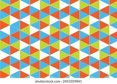 Vector modern seamless colorful geometry triangle pattern, color abstract geometric background, pillow multicolored print