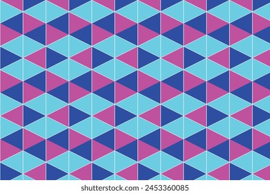 Vector modern seamless colorful geometry triangle pattern, color abstract geometric background, pillow multicolored print