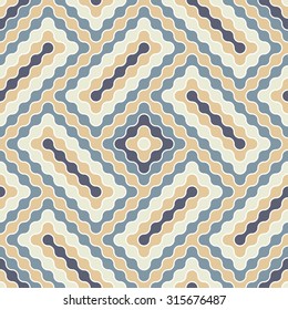 Vector modern seamless colorful geometry pattern labyrinth dots  , color  blue beige abstract geometric background,wallpaper print,  retro texture, hipster fashion design
