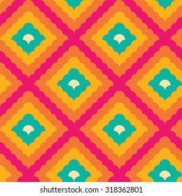 Vector modern seamless colorful geometry pattern overlapping circles, color abstract geometric background, trendy multicolored print, retro texture, hipster fashion design