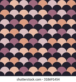 Vector modern seamless colorful geometry pattern overlapping circles, color abstract geometric background, trendy multicolored print, retro texture, hipster fashion design
