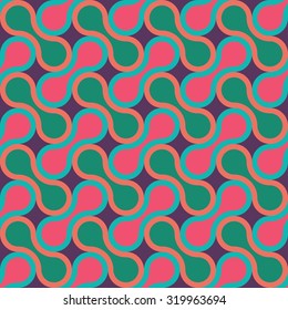 Vector modern seamless colorful geometry pattern, drops, color abstract geometric background, trendy multicolored print, retro texture, hipster fashion design