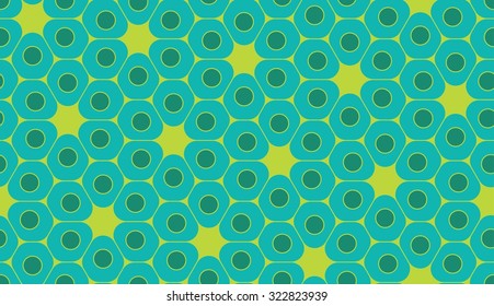 Vector modern seamless colorful geometry pattern, cells, color green blue abstract geometric background, trendy multicolored print, retro texture, hipster fashion design