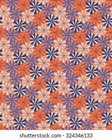 Vector modern seamless colorful geometry pattern, flowers, color abstract geometric background, trendy multicolored print, retro texture, hipster fashion design