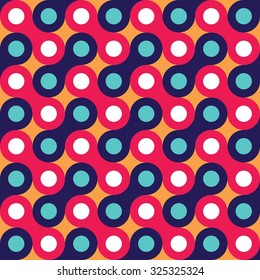 Vector modern seamless colorful geometry pattern, wrench, color abstract geometric background, trendy multicolored print, retro texture, hipster fashion design