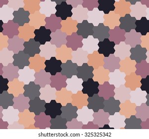 Vector modern seamless colorful geometry pattern, flowers, color violet abstract geometric background, trendy multicolored print, retro texture, hipster fashion design