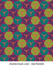 Vector modern seamless colorful geometry pattern, color  abstract geometric background, trendy multicolored print, retro texture, hipster fashion design