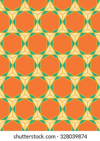 Vector modern seamless colorful geometry pattern triangle polygon, color orange abstract geometric background, trendy multicolored print, retro texture, hipster fashion design