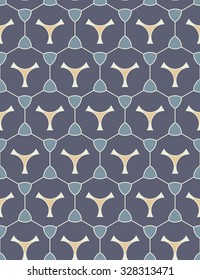 Vector modern seamless colorful geometry pattern, color blue abstract geometric background, trendy multicolored print, retro texture, hipster fashion design