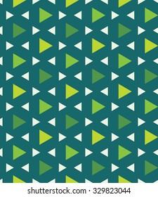 Vector modern seamless colorful geometry pattern triangle polygon, color green abstract geometric background, trendy multicolored print, retro texture, hipster fashion design