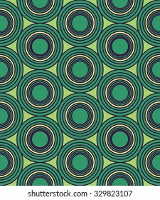 Vector modern seamless colorful geometry circles pattern, color blue abstract geometric background, trendy multicolored print, retro texture, hipster fashion design