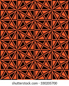 Vector modern seamless colorful geometry halloween pattern, color black orange abstract geometric background, trendy multicolored print, retro texture, hipster fashion design