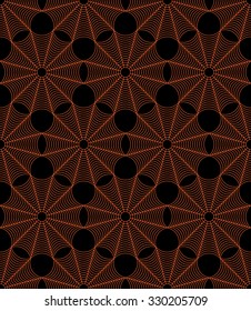 Vector modern seamless colorful geometry halloween pattern, color black orange abstract geometric background, trendy multicolored print, retro texture, hipster fashion design