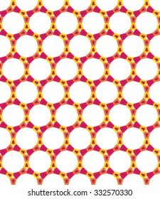 Vector modern seamless colorful geometry circle pattern, color white abstract geometric background, trendy multicolored print, retro texture, hipster fashion design