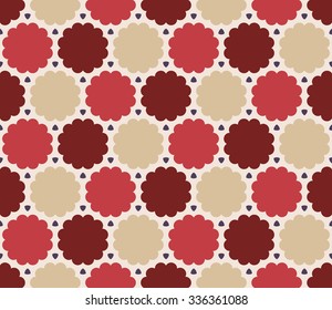 Vector modern seamless colorful geometry cloud pattern, color abstract geometric background, trendy multicolored print, retro texture, hipster fashion design