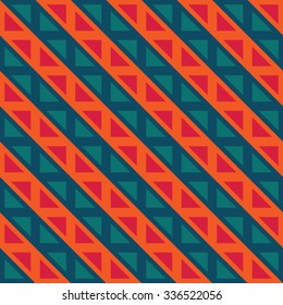 Vector modern seamless colorful geometry lines pattern, color blue orange abstract geometric background, trendy multicolored print, retro texture, hipster fashion design