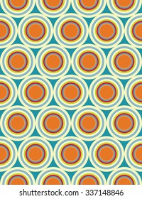 Vector modern seamless colorful geometry circles pattern, color abstract geometric background, trendy multicolored print, retro texture, hipster fashion design