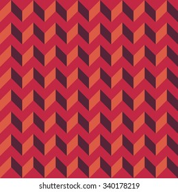 Vector modern seamless colorful geometry chevron lines pattern, color red orange abstract geometric background, trendy multicolored print, retro texture, hipster fashion design