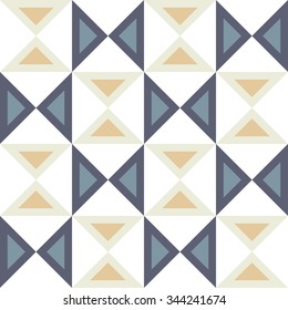 Vector modern seamless colorful geometry triangles pattern, color abstract geometric background, pillow multicolored print, retro texture, hipster fashion design