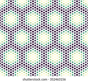 Vector modern seamless colorful geometry dots pattern, color abstract geometric background, pillow multicolored print, retro texture, hipster fashion design