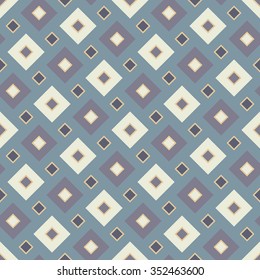 Vector modern seamless colorful geometry square pattern, color abstract geometric background, pillow multicolored print, retro texture, hipster fashion design
