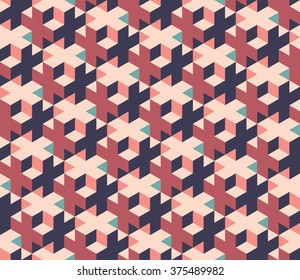Vector modern seamless colorful geometry pattern, color abstract geometric background, pillow multicolored print, retro texture, hipster fashion design