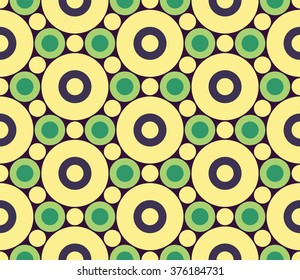 Vector modern seamless colorful geometry circle pattern, color abstract geometric background, pillow multicolored print, retro texture, hipster fashion design