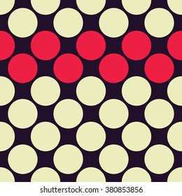 Vector modern seamless colorful geometry dots pattern, color abstract geometric background, pillow multicolored print, retro texture, hipster fashion design