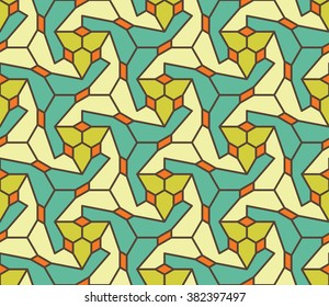 Vector modern seamless colorful geometry pattern.