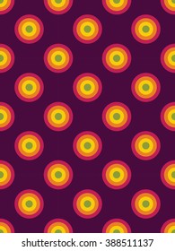 Vector modern seamless colorful geometry circles pattern, color abstract geometric background, pillow multicolored print, retro texture, hipster fashion design