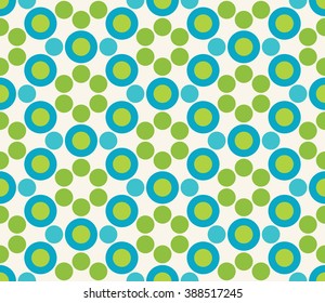 Vector modern seamless colorful geometry circle pattern, color abstract geometric background, pillow multicolored print, retro texture, hipster fashion design