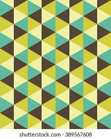 Vector modern seamless colorful geometry triangle pattern, color abstract geometric background, pillow multicolored print, retro texture, hipster fashion design