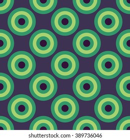 Vector modern seamless colorful geometry circles pattern, color abstract geometric background, pillow multicolored print, retro texture, hipster fashion design