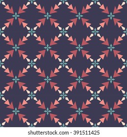 Vector modern seamless colorful geometry triangle pattern, color abstract geometric background, pillow multicolored print, retro texture, hipster fashion design