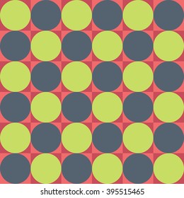 Vector modern seamless colorful geometry circle pattern, color abstract geometric background, pillow multicolored print, retro texture, hipster fashion design