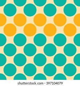 Vector modern seamless colorful geometry dots pattern, color abstract geometric background, pillow multicolored print, retro texture, hipster fashion design