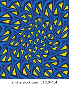 Vector modern seamless colorful geometry pattern twirl, color abstract geometric background, pillow multicolored print, retro texture, hipster fashion design