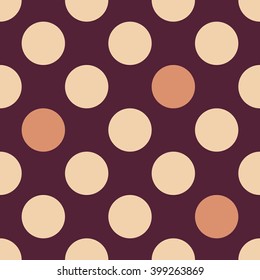 Vector modern seamless colorful geometry dots pattern, color abstract geometric background, pillow multicolored print, retro texture, hipster fashion design