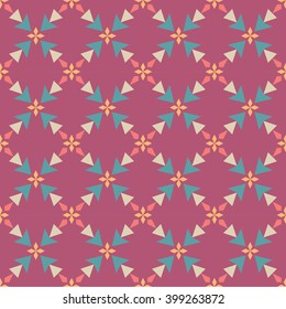 Vector modern seamless colorful geometry triangle pattern, color abstract geometric background, pillow multicolored print, retro texture, hipster fashion design