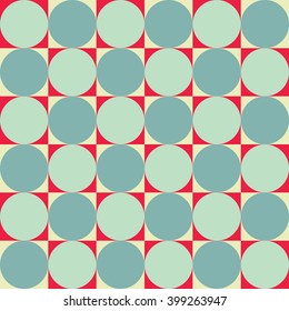 Vector modern seamless colorful geometry circle pattern, color abstract geometric background, pillow multicolored print, retro texture, hipster fashion design