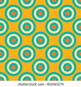 Vector modern seamless colorful geometry circles pattern, color abstract geometric background, pillow multicolored print, retro texture, hipster fashion design