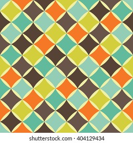 Vector modern seamless colorful geometry pattern, color abstract geometric background, pillow multicolored print, retro texture, hipster fashion design