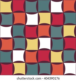 Vector modern seamless colorful geometry pattern, color abstract geometric background, pillow multicolored print, retro texture, hipster fashion design