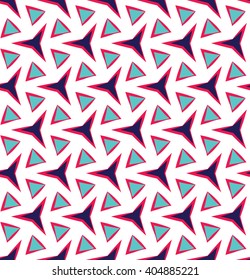 Vector modern seamless colorful geometry pattern, color abstract geometric background, pillow multicolored print, retro texture, hipster fashion design