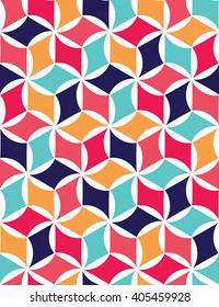 Vector modern seamless colorful geometry pattern, color abstract geometric background, pillow multicolored print, retro texture, hipster fashion design