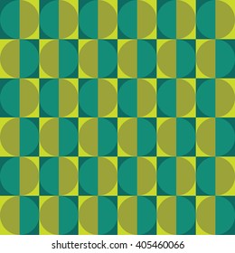 Vector modern seamless colorful geometry pattern circles green, color abstract geometric background, pillow multicolored print, retro texture, hipster fashion design