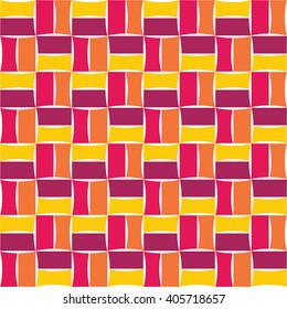 Vector modern seamless colorful geometry pattern, color abstract geometric background, pillow multicolored print, retro texture, hipster fashion design