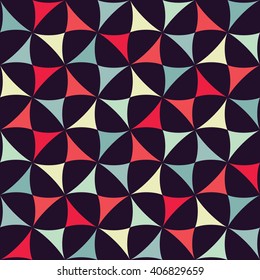 Vector modern seamless colorful geometry pattern, color abstract geometric background, pillow multicolored print, retro texture, hipster fashion design