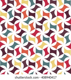 Vector modern seamless colorful geometry floral pattern, color abstract geometric background, pillow multicolored print, retro texture, hipster fashion design